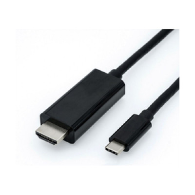Kabel USB-C - HDMI  , M/M, 1.0m, crni